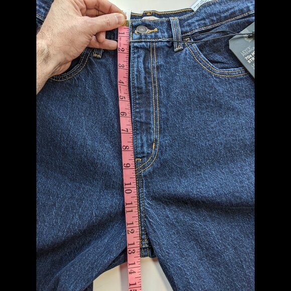 LEVIS Womens Jeans 70s High Rise Slim Straight Leg Dark Blue 29x29 NEW WITH TAGS - Picture 12 of 14